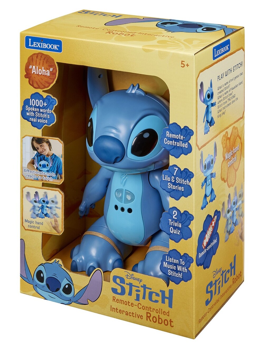 Disney Stitch Remote-Controlled Blue Interactive Robot Toy